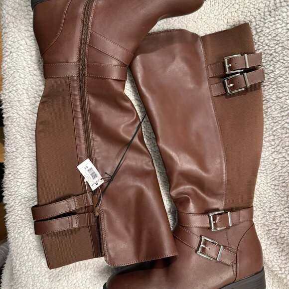Torrid Extra Wide Width & Wide Calf Riding Boots β NWT Size 8.5 - Picture 4 of 4